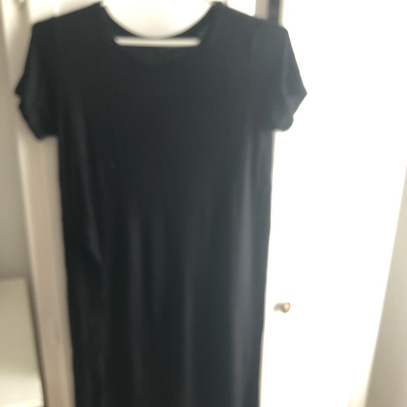 Cotton T shirt long top with long side slits - Picture 3 of 6